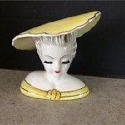 Vintage Napco Woman Head Vase