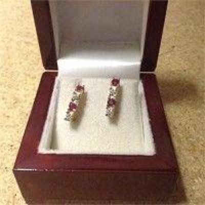 14K Gold Diamond Earrings
