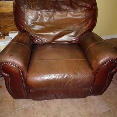 Star Furniture Leather Recliner 