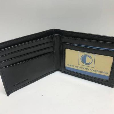 Genuine leather bifold wallet