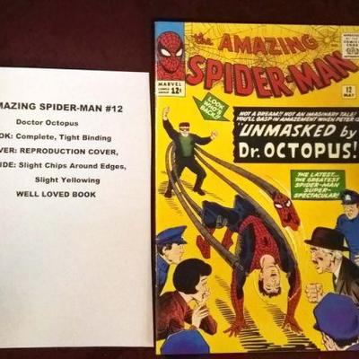 AMAZING SPIDER-MAN #12 â€“ Doctor Octopus
BOOK:	Complete, Tight Binding
COVER:	Reproduction Cover
INSIDE:	Slight Chips around Edges...