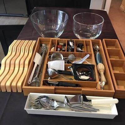 Kitchen Essentials Drawer Organizer Plus Utensils