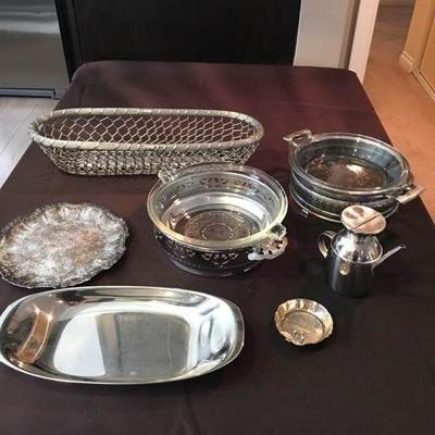 Silver Plated Kitchen Items