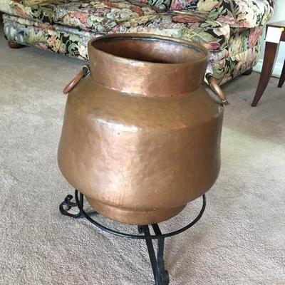 Gorgeous Copper Pot with Stand
