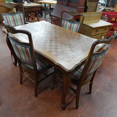 French style dining table and chairs