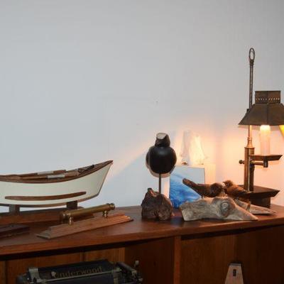 Model Boat, Bird Art, Lamp