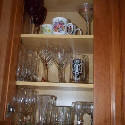 Cups, Stemware, Glassware