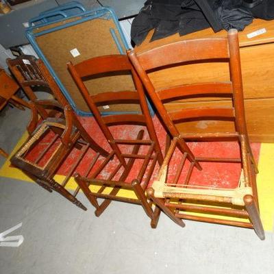 3 Wooden Chairs