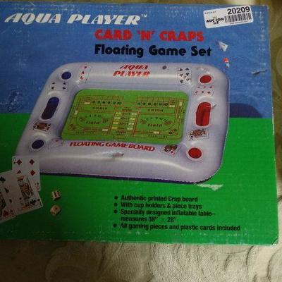 Vintage Aqua Player Cards and Craps Floating Game ...