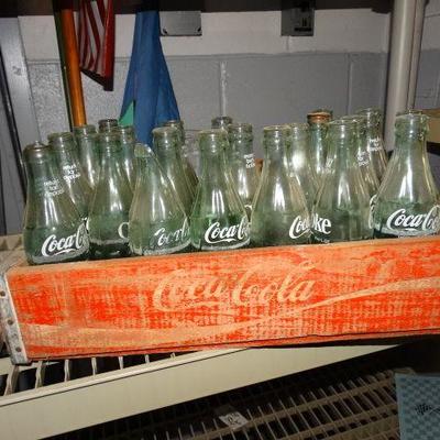 Lot of Antique Glass Coca-Cola Bottles