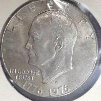 1776-1976 Eisenhower Clad Dollar, VG Detail