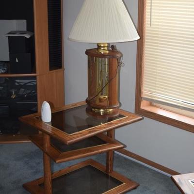 Side Table & Lamp