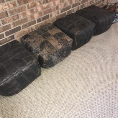 Leather Ottomans