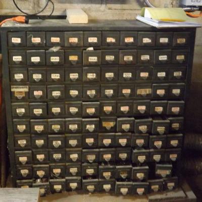 Hobart 100 Drawer Hardware Cabinet
