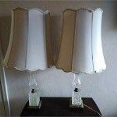 Lamps with Silk Lampshades