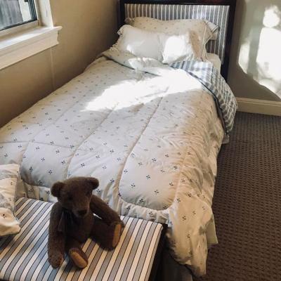 Twin bed with wood frame $150. There are two.