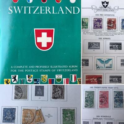 Collection of stamps from Switzerland. 1843 - 1963. Missing some stamps, and lots of stamps are included and classified by year.  Around...