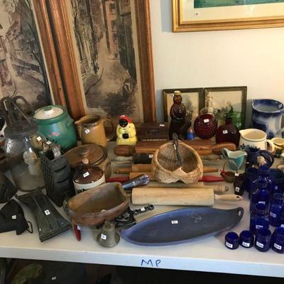 assorted antiques and collectibles