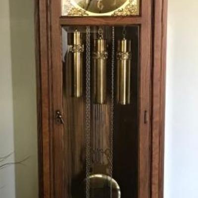Mid-Century Colonial Mfg. Grandfather Clock
