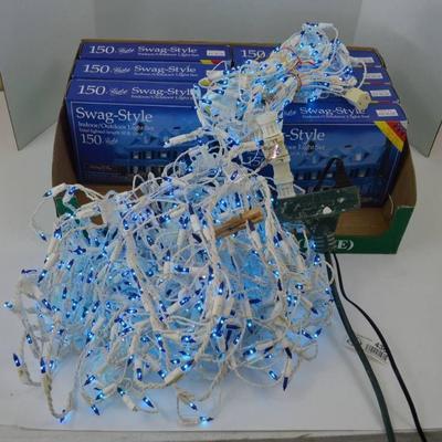 Box of Christmas Lights 7 Boxes Blue New In Box an ...