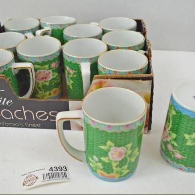 Set of 12 Coffee Tea Mugs