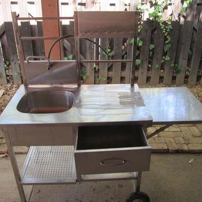 Stainless Steel Sink for the Outdoor Patio with hook up for water