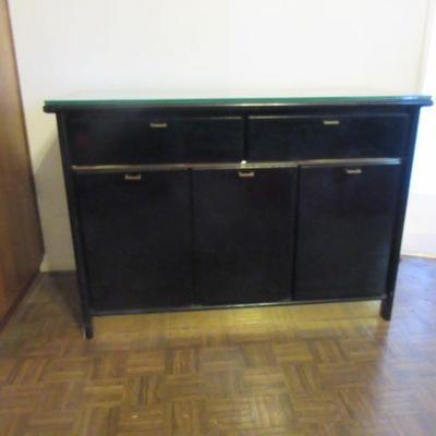 Oriental black side cabinet