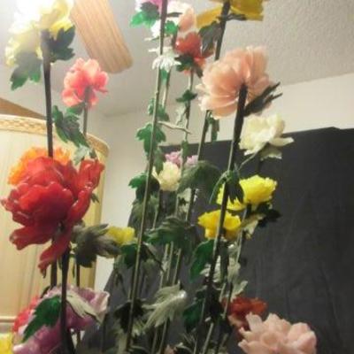 Large artificial flowers
