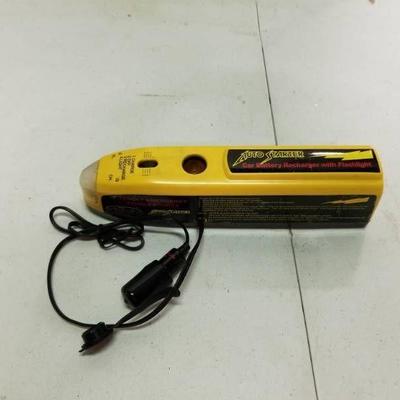 Car Battery Recharger with Flashlight