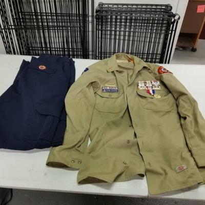 Boy Scouts Uniform Pants and Shirt