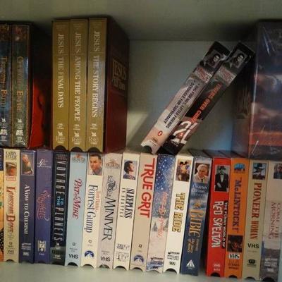 lot VHS movies.