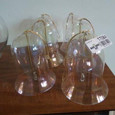 6 Glass bells.