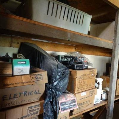 Lot of Chemicals, eletrical, automotive parts, kaw ...