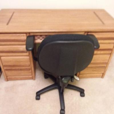 Oak Desk with Chair