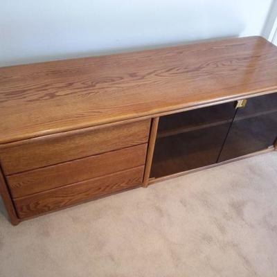 Oak Entertainment Cabinet