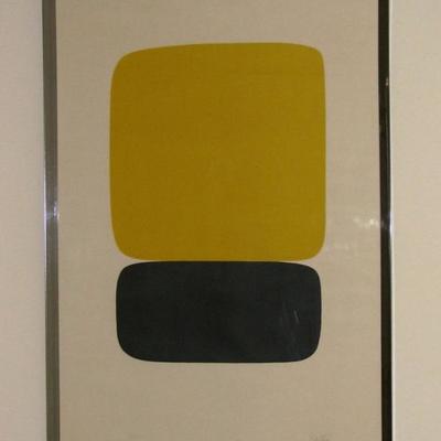 'Yellow over Black'
Signed & Numbered Lithograph by Ellsworth Kelly