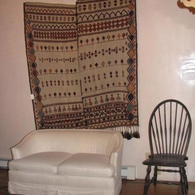 Moroccan Camel Blanket with Loveseat