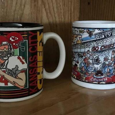 Set of 2 Kansas City Chiefs coffee mugs