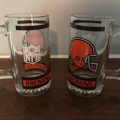 NFL Cleveland Brown Beer Mugs
