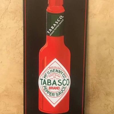 Tabasco Sauce Tin Sign