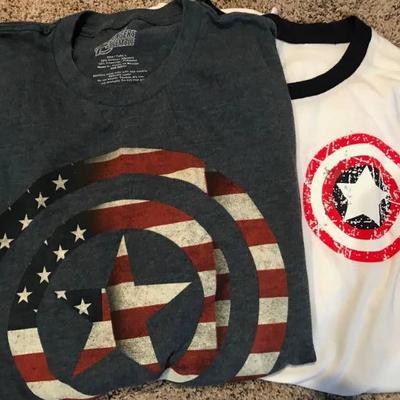 Captain America T Shirts Large