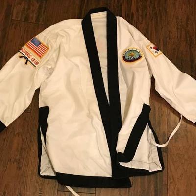 Children Size Karate Shirt with patches