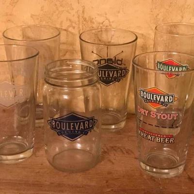 Set of 6 Kansas City Boulevard Brewery Bar Glasses