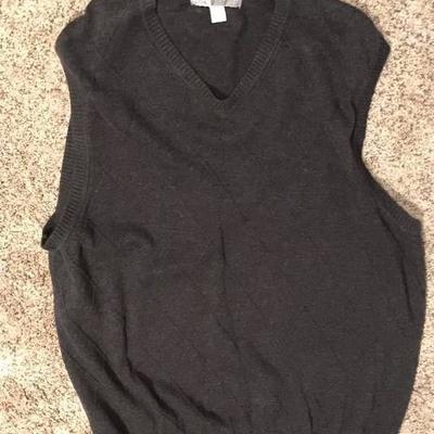 Charcoal Gray Sweater Vest-Large