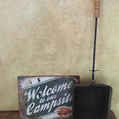 Welcome to our Campsite Metal Wall Sign and rustic ...