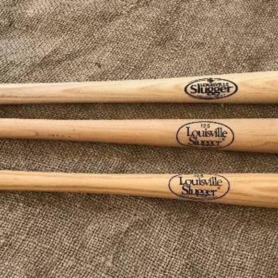 Set of 3 mini Louisville slugger baseball bats