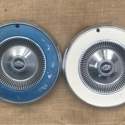 Set of 2 vintage ford hubcaps--maybe either for Gr ...