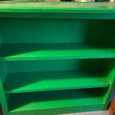 Green Wood Bookcase