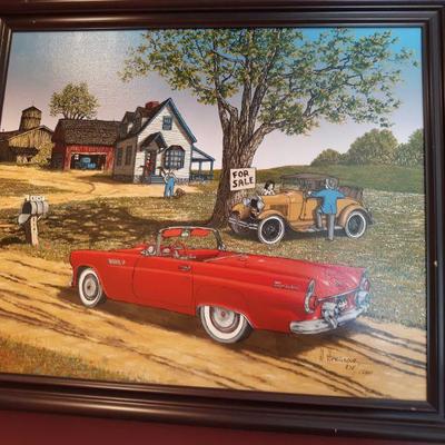 H Hargrove Signed & Numbered Car for Sale Print
