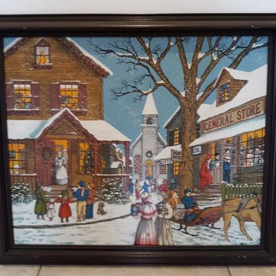 H Hargrove signed numbered print Soon It Will Be Christmas